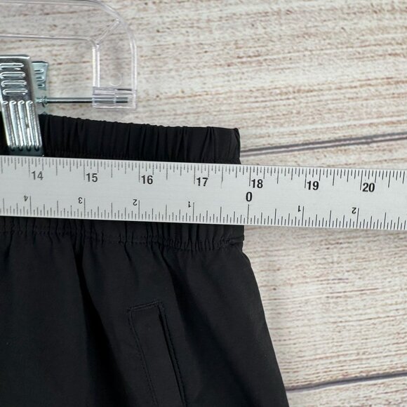 Athleta Arrival Drawstring Midi‎ Skirt Women's 22 Black Travel Stretch - Picture 11 of 12